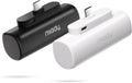 Miady 2-Pack Mini Portable Charger Built-in USB C Connector Small PowerBank