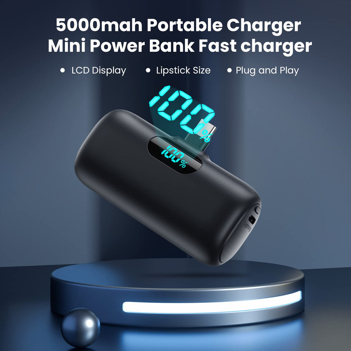 [2-Pack]Portable Charger for iPhone 17/16/15,Mini Power Bank 5000mAh PD USB C Portable Phone Charger,Travel Essential Battery Pack for iPhone 17/17 Air/16/16 pro/15/15 pro Max/Android/Samsung/Moto/LG