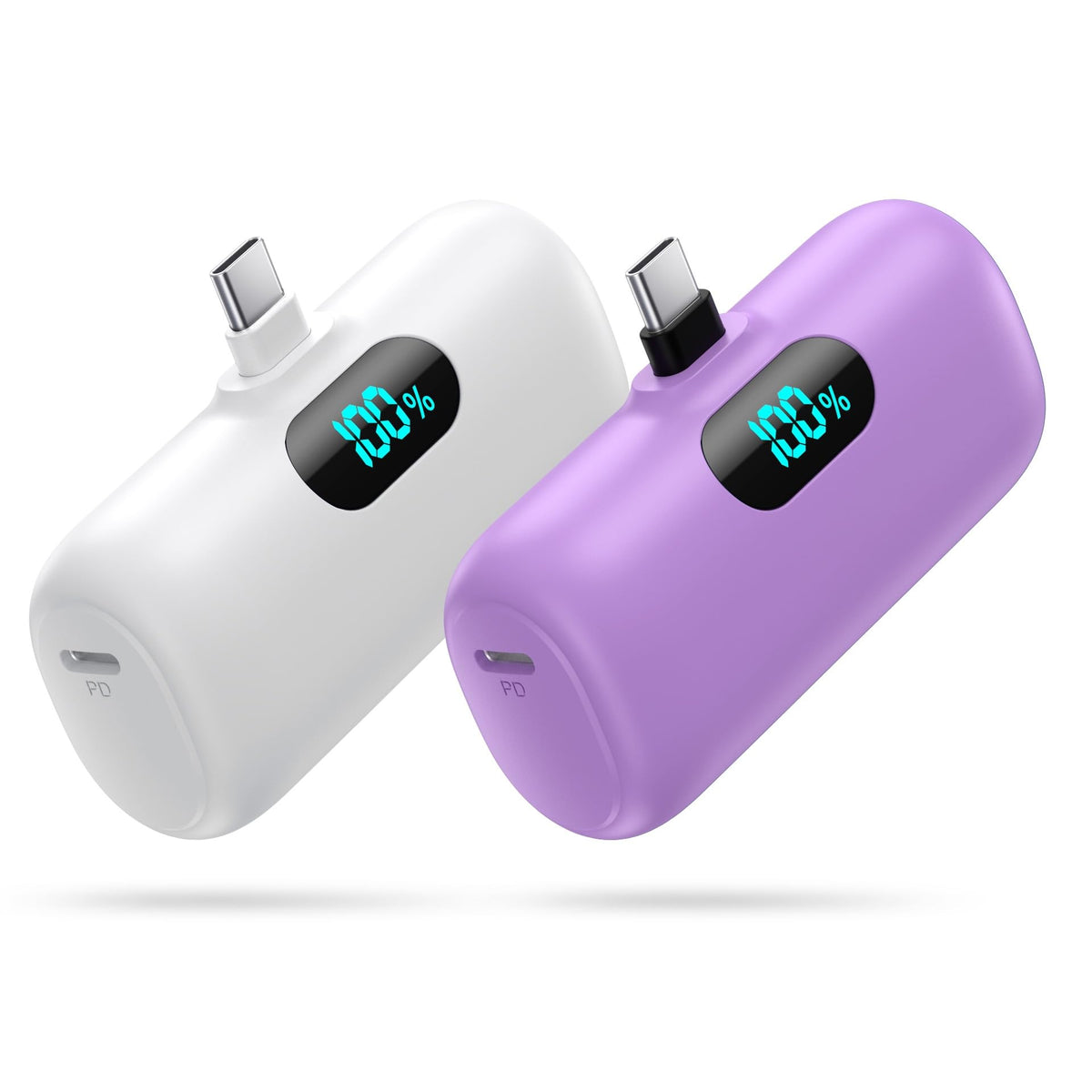 [2-Pack]Portable Charger for iPhone 17/16/15,Mini Power Bank 5000mAh PD USB C Portable Phone Charger,Travel Essential Battery Pack for iPhone 17/17 Air/16/16 pro/15/15 pro Max/Android/Samsung/Moto/LG