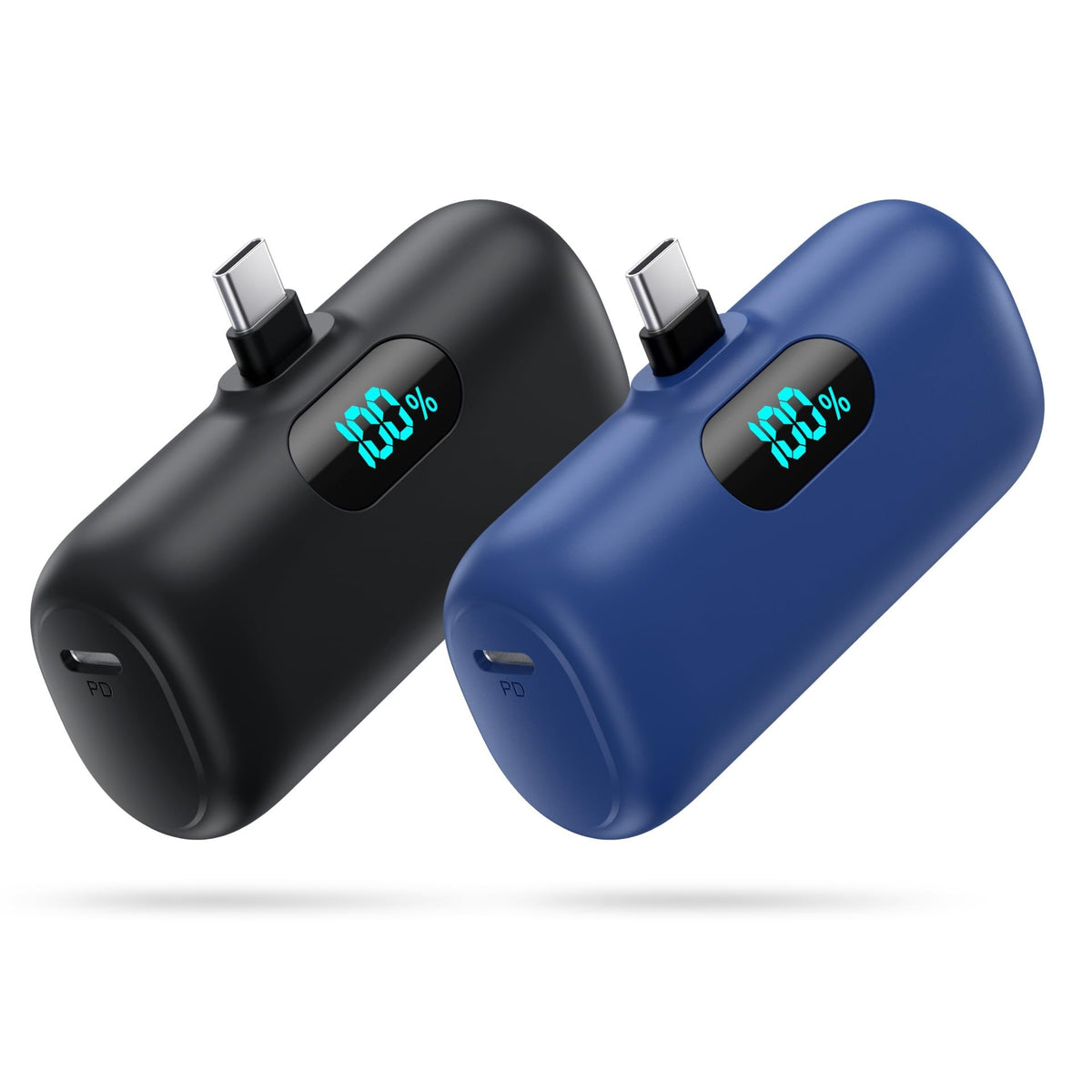 [2-Pack]Portable Charger for iPhone 17/16/15,Mini Power Bank 5000mAh PD USB C Portable Phone Charger,Travel Essential Battery Pack for iPhone 17/17 Air/16/16 pro/15/15 pro Max/Android/Samsung/Moto/LG
