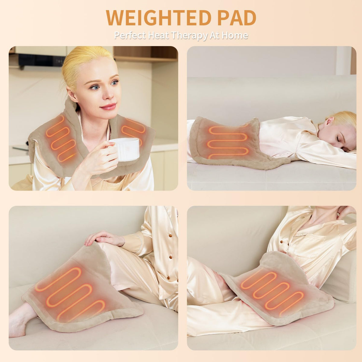 Heating Pad for Neck and Shoulders and Back Pain Relief