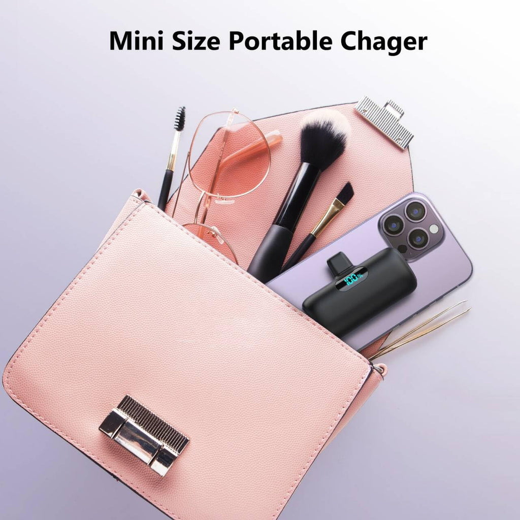 [2-Pack]Portable Charger for iPhone 17/16/15,Mini Power Bank 5000mAh PD USB C Portable Phone Charger,Travel Essential Battery Pack for iPhone 17/17 Air/16/16 pro/15/15 pro Max/Android/Samsung/Moto/LG
