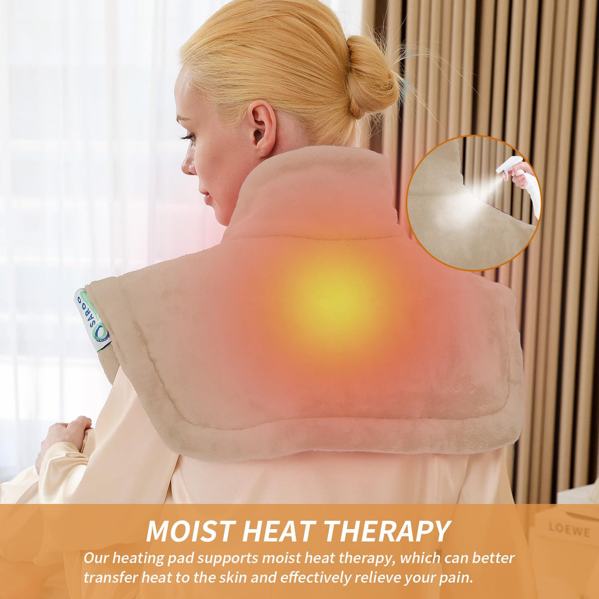 Heating Pad for Neck and Shoulders and Back Pain Relief