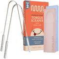 MasterMedi Tongue Scraper with Case Easy to Use Tongue Scraper for Adults, Tongue Cleaner for Oral Care & Hygiene